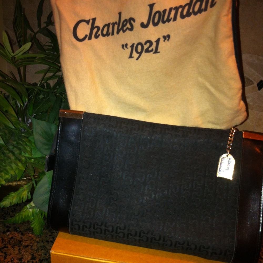 Black Charles Jourdan Clutch Purse